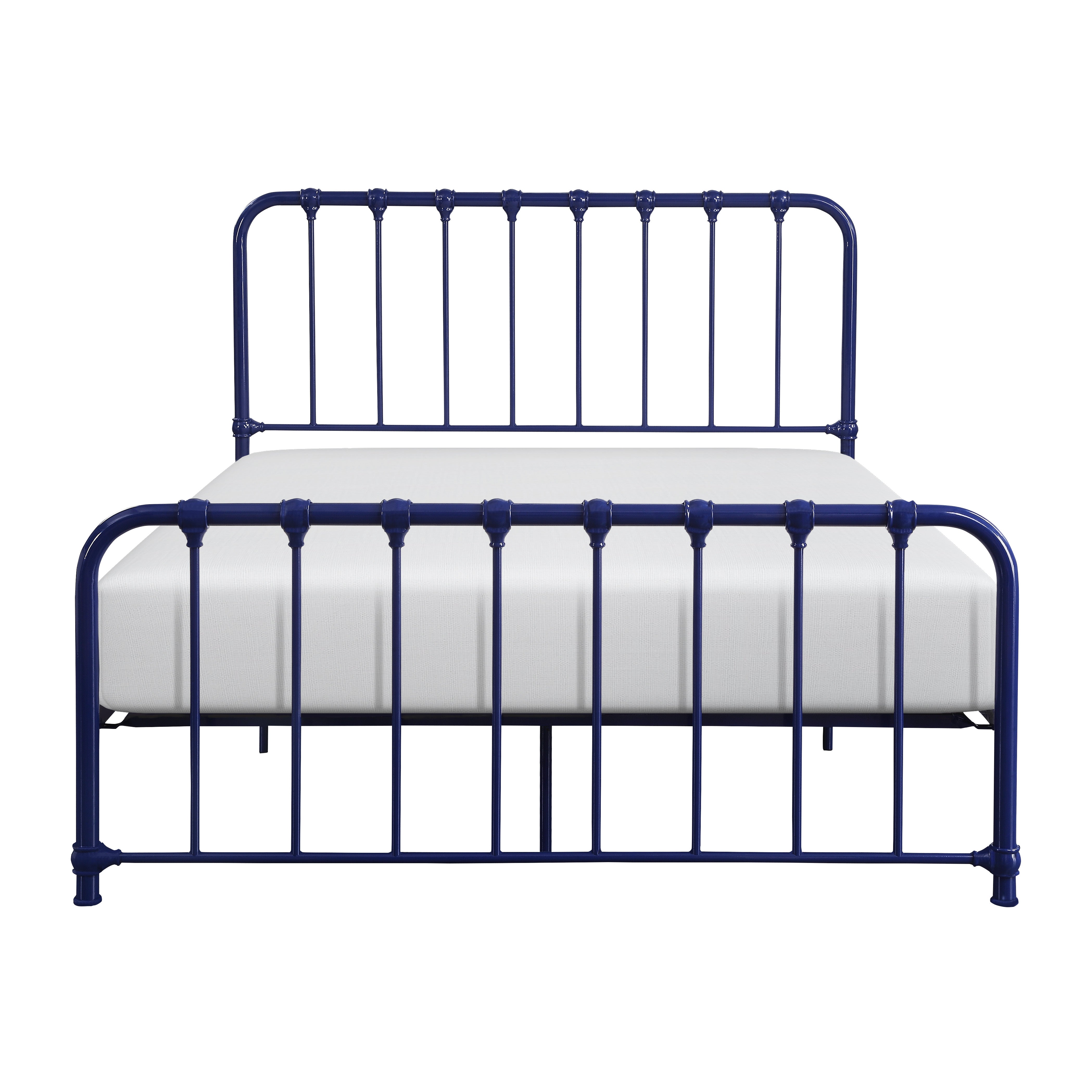Bethany Blue Queen Metal Platform Bed from Homelegance - Luna Furniture