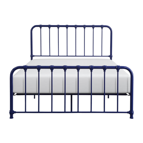 Bethany Blue Queen Metal Platform Bed from Homelegance - Luna Furniture