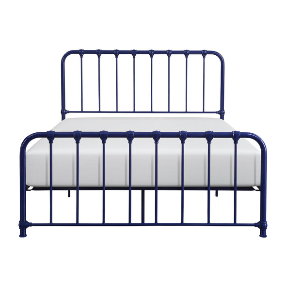 Bethany Blue Queen Metal Platform Bed - Luna Furniture