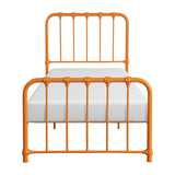 Bethany Orange Twin Metal Platform Bed - Luna Furniture