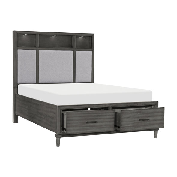 1573-1* (3) Queen Platform Bed - Luna Furniture