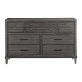 Wittenberry Gray 4-Piece Bedroom Set (Queen Bed, Nightstand, Dresser, Mirror) from Homelegance - Luna Furniture