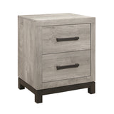 Zephyr Light Gray 4-Piece Bedroom Set (Queen Bed, Nightstand, Dresser, Mirror) from Homelegance - Luna Furniture