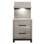 1577-4P* (2) Night Stand with Wall Panel - Luna Furniture