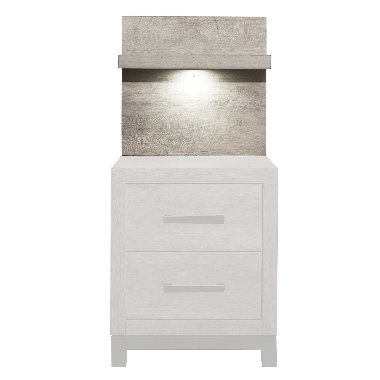 Zephyr Light Gray Wall Panel for Nightstand, 1-Piece from Homelegance - Luna Furniture