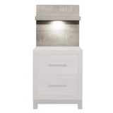 Zephyr Light Gray Wall Panel for Nightstand, 1-Piece from Homelegance - Luna Furniture