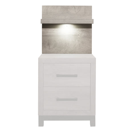 Zephyr Light Gray Wall Panel for Nightstand, 1-Piece from Homelegance - Luna Furniture