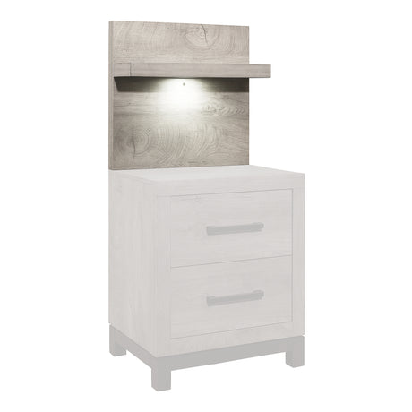 Zephyr Light Gray Wall Panel for Nightstand, 1-Piece from Homelegance - Luna Furniture
