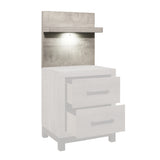 Zephyr Light Gray Wall Panel for Nightstand, 1-Piece from Homelegance - Luna Furniture