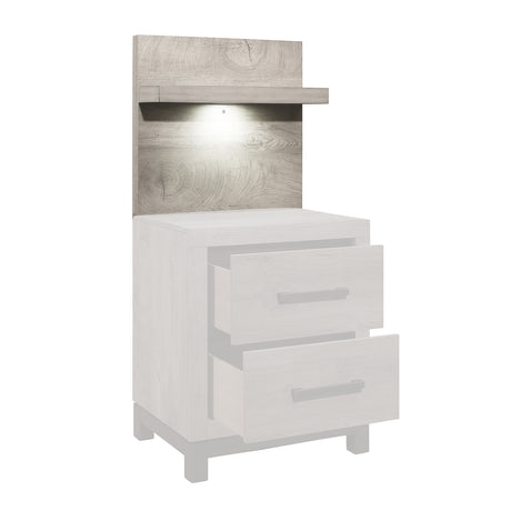 Zephyr Light Gray Wall Panel for Nightstand, 1-Piece from Homelegance - Luna Furniture