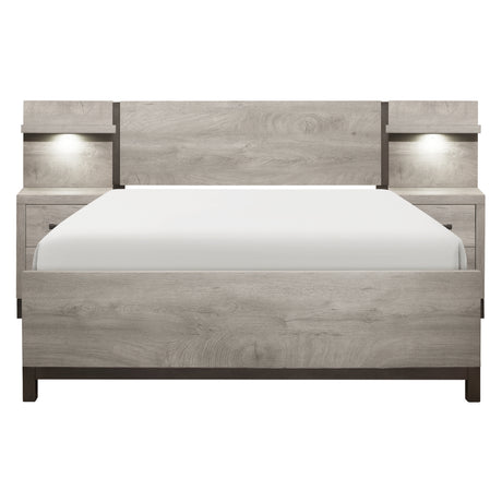 1577F-1*WB 5pc Set Full Wall Bed (FB+2NS+2NS-P) - Luna Furniture
