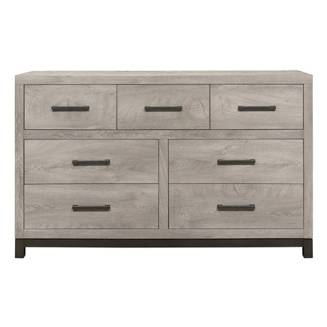 Zephyr Light Gray 4-Piece Youth Bedroom Set (Twin Bed, Nightstand, Dresser, Mirror) from Homelegance - Luna Furniture