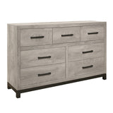 Zephyr Light Gray 4-Piece Youth Bedroom Set (Twin Bed, Nightstand, Dresser, Mirror) from Homelegance - Luna Furniture