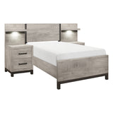Zephyr Light Gray Twin Wall Bed from Homelegance - Luna Furniture