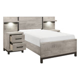 Zephyr Light Gray Youth Wall Bedroom Set from Homelegance - Luna Furniture