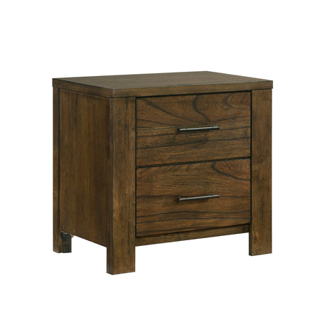 Sullivan Brown 4-Piece Bedroom Set (Queen Bed, Nightstand, Dresser, Mirror) from Homelegance - Luna Furniture