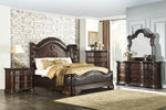 Royal Highlands Rich Cherry Panel Bedroom Set - Luna Furniture
