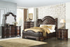 Royal Highlands Rich Cherry Queen Panel Bed - Luna Furniture