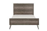 Urbanite Gray 4-Piece Bedroom Set (Queen Bed, Nightstand, Dresser, Mirror) from Homelegance - Luna Furniture