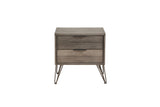 Urbanite Gray 4-Piece Bedroom Set (Queen Bed, Nightstand, Dresser, Mirror) from Homelegance - Luna Furniture