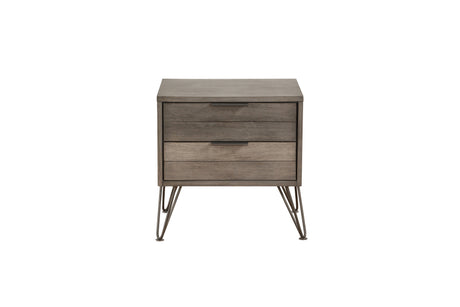 Urbanite Gray 4-Piece Bedroom Set (Queen Bed, Nightstand, Dresser, Mirror) from Homelegance - Luna Furniture