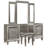 Tamsin Silver/Gray Vanity Dresser with Mirror from Homelegance - Luna Furniture