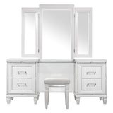 Tamsin White Vanity Dresser with Mirror from Homelegance - Luna Furniture