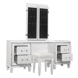 Tamsin White Vanity Dresser with Mirror from Homelegance - Luna Furniture