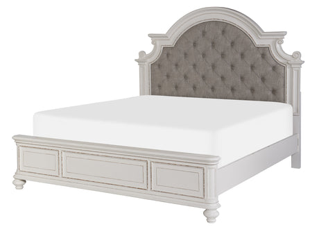 Baylesford Antique White Eastern King Bed from Homelegance - Luna Furniture