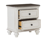 Baylesford Antique White 4-Piece Bedroom Set (Queen Bed, Nightstand, Dresser, Mirror) from Homelegance - Luna Furniture