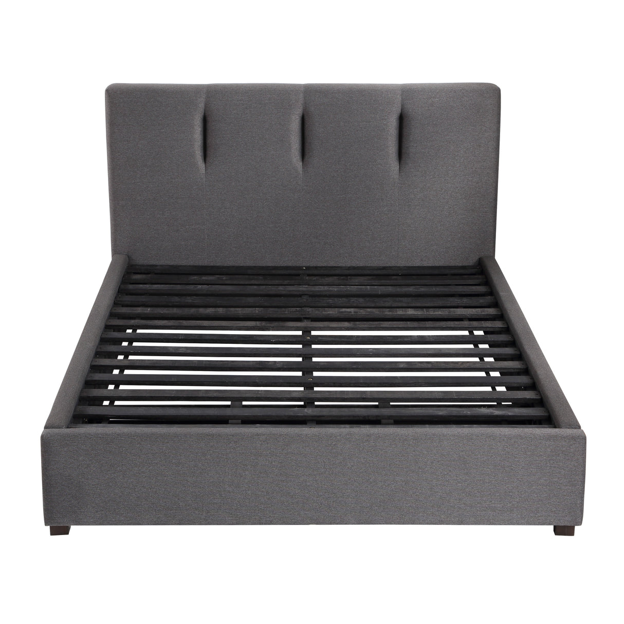 Aitana Graphite California King Platform Bed with Storage Footboard from Homelegance - Luna Furniture