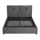 Aitana Graphite California King Platform Bed with Storage Footboard from Homelegance - Luna Furniture