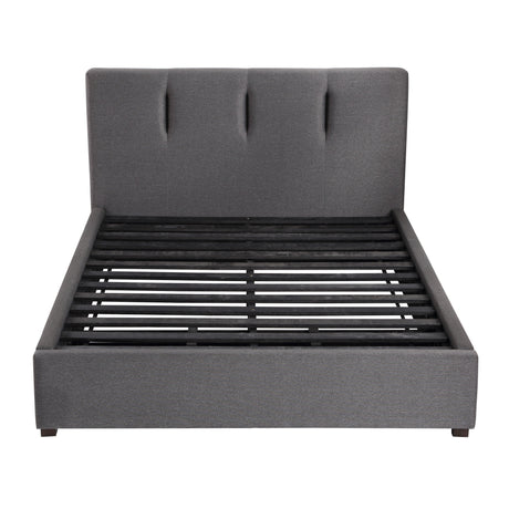 Aitana Graphite California King Platform Bed with Storage Footboard from Homelegance - Luna Furniture