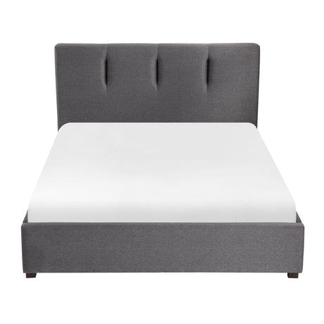 Aitana Graphite Eastern King Platform Bed with Storage Footboard from Homelegance - Luna Furniture