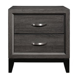 Davi Gray 4-Piece Youth Bedroom Set (Twin Bed, Nightstand, Dresser, Mirror) from Homelegance - Luna Furniture