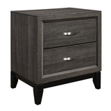 Davi Gray 4-Piece Youth Bedroom Set (Twin Bed, Nightstand, Dresser, Mirror) from Homelegance - Luna Furniture