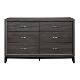 Davi Gray 4-Piece Youth Bedroom Set (Twin Bed, Nightstand, Dresser, Mirror) from Homelegance - Luna Furniture