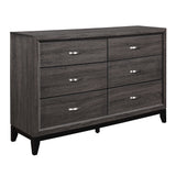Davi Gray 4-Piece Youth Bedroom Set (Twin Bed, Nightstand, Dresser, Mirror) from Homelegance - Luna Furniture