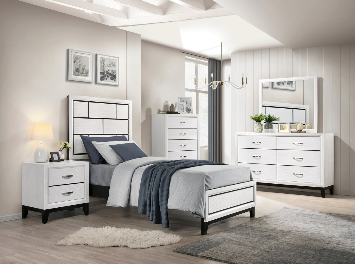 Davi White Dresser from Homelegance - Luna Furniture