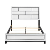 Davi White King Panel Bed from Homelegance - Luna Furniture