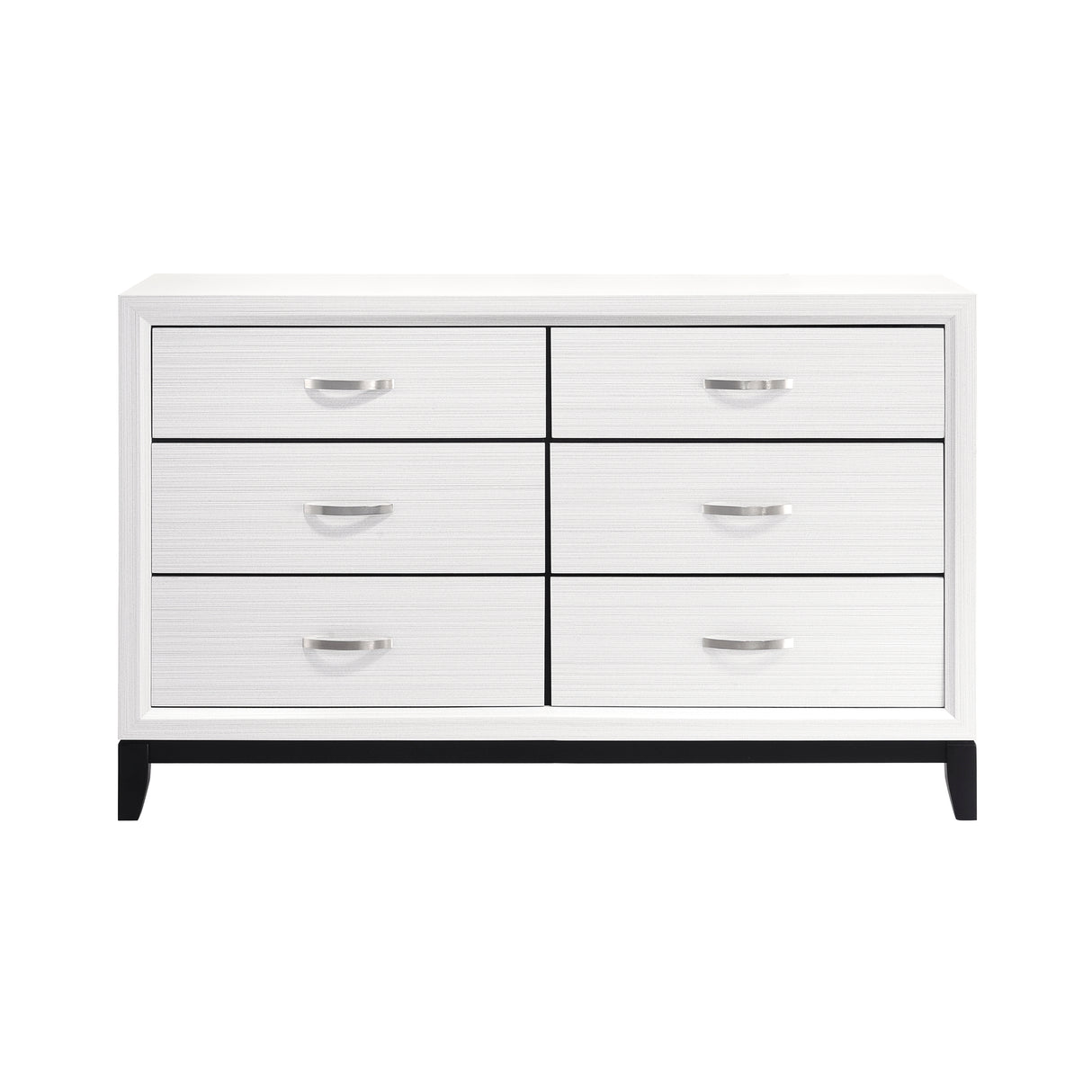 Davi White 4-Piece Youth Bedroom Set (Twin Bed, Nightstand, Dresser, Mirror) from Homelegance - Luna Furniture