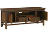 Frazier Brown Cherry 81'' Tv-Stand With Side Piers