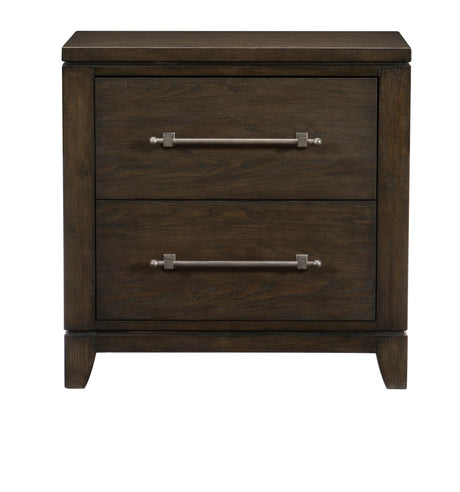 Griggs Dark Brown 4-Piece Bedroom Set (Queen Bed, Nightstand, Dresser, Mirror) from Homelegance - Luna Furniture