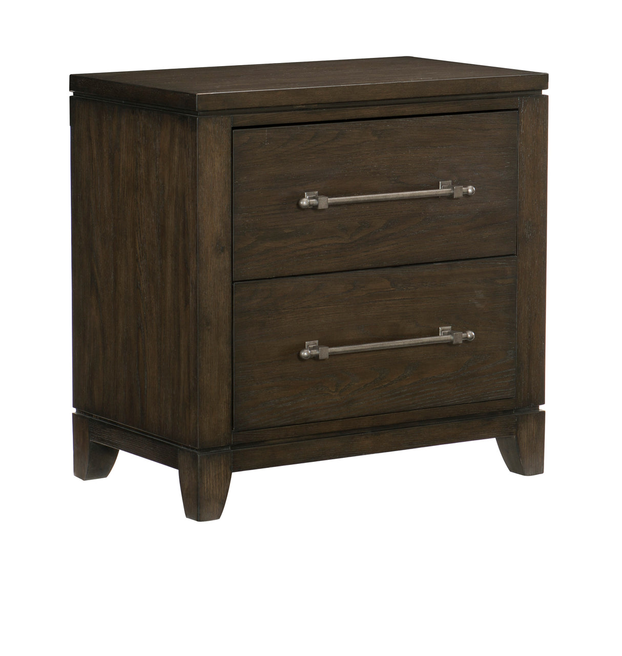 Griggs Dark Brown 4-Piece Bedroom Set (Queen Bed, Nightstand, Dresser, Mirror) from Homelegance - Luna Furniture