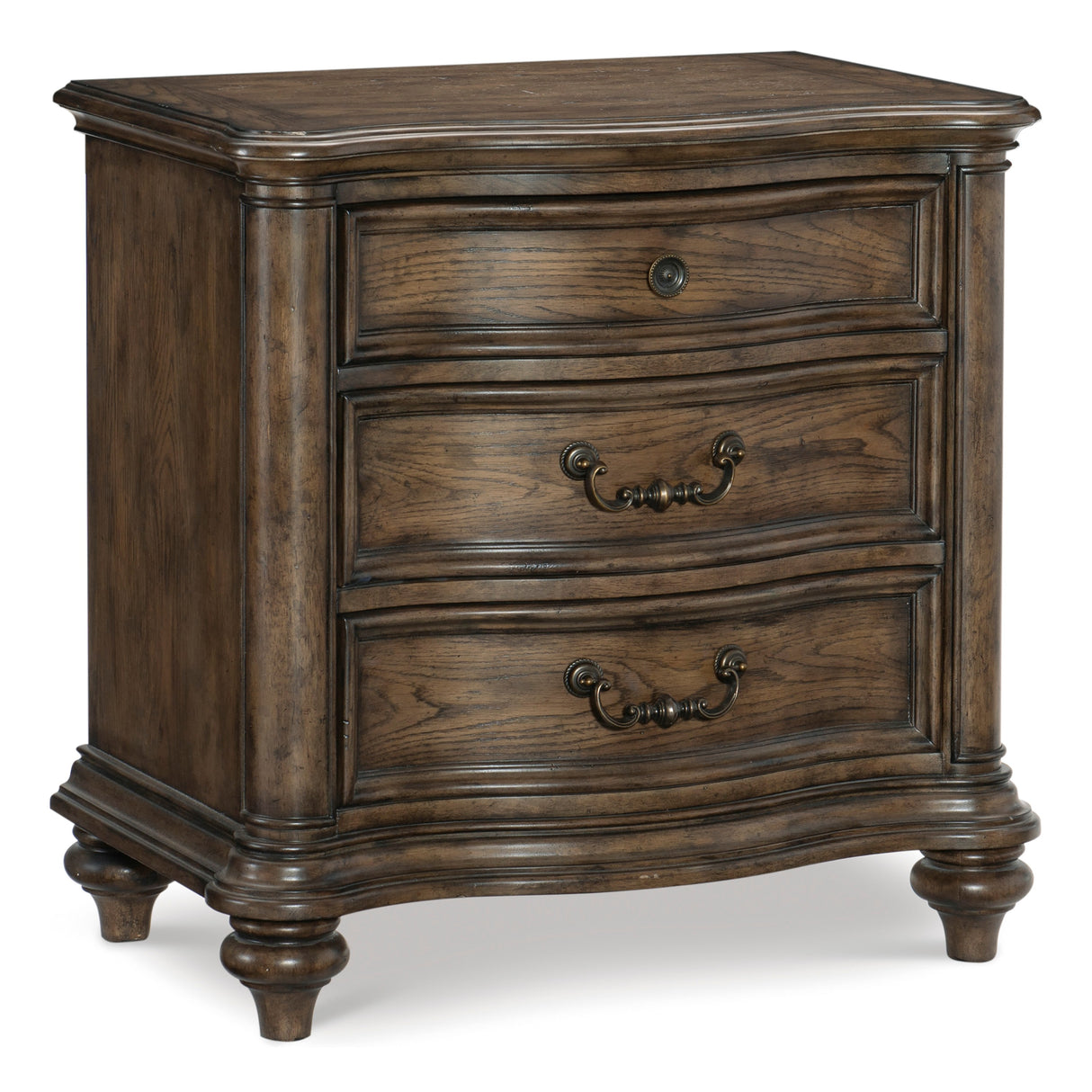 Heath Court Brown Oak Nightstand from Homelegance - Luna Furniture