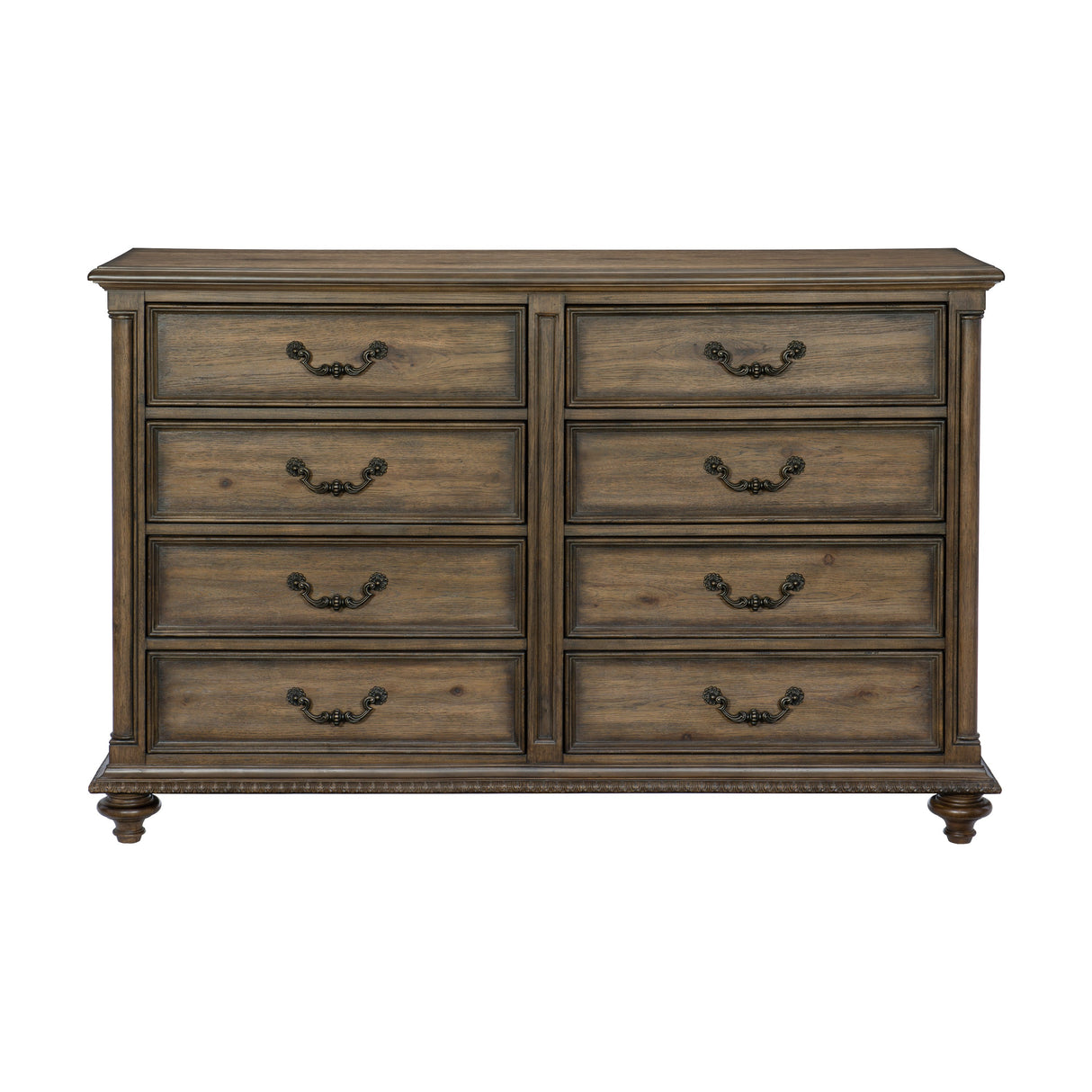 Rachelle Weathered Pecan Dresser from Homelegance - Luna Furniture