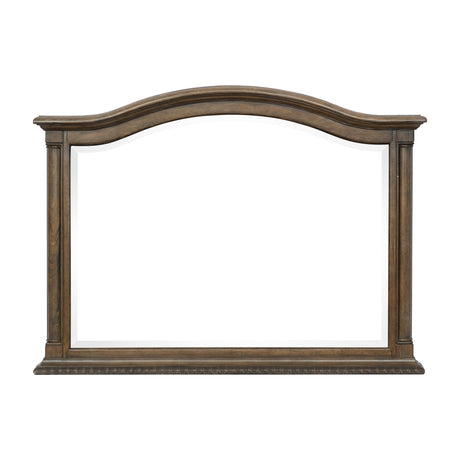 Rachelle Weathered Pecan Mirror (Mirror Only) from Homelegance - Luna Furniture