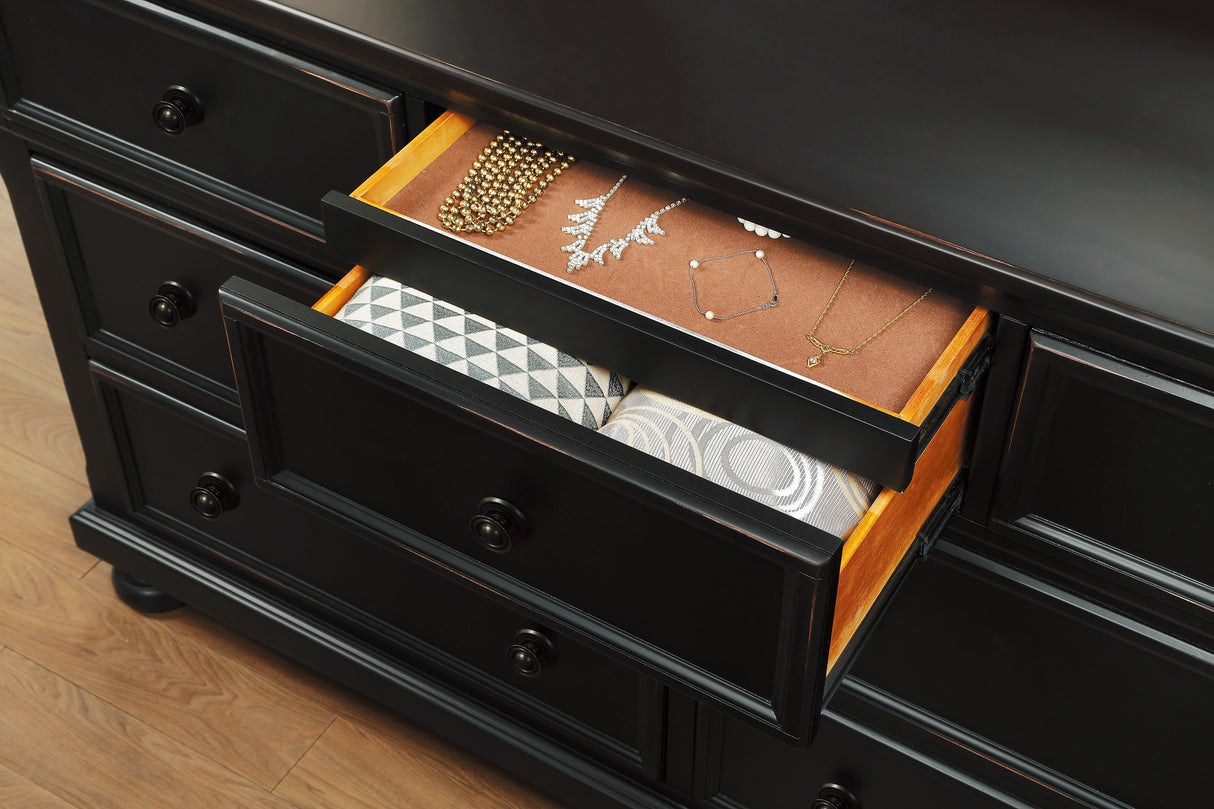 Laurelin Black Dresser from Homelegance - Luna Furniture