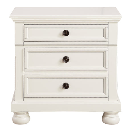 Laurelin White Nightstand from Homelegance - Luna Furniture