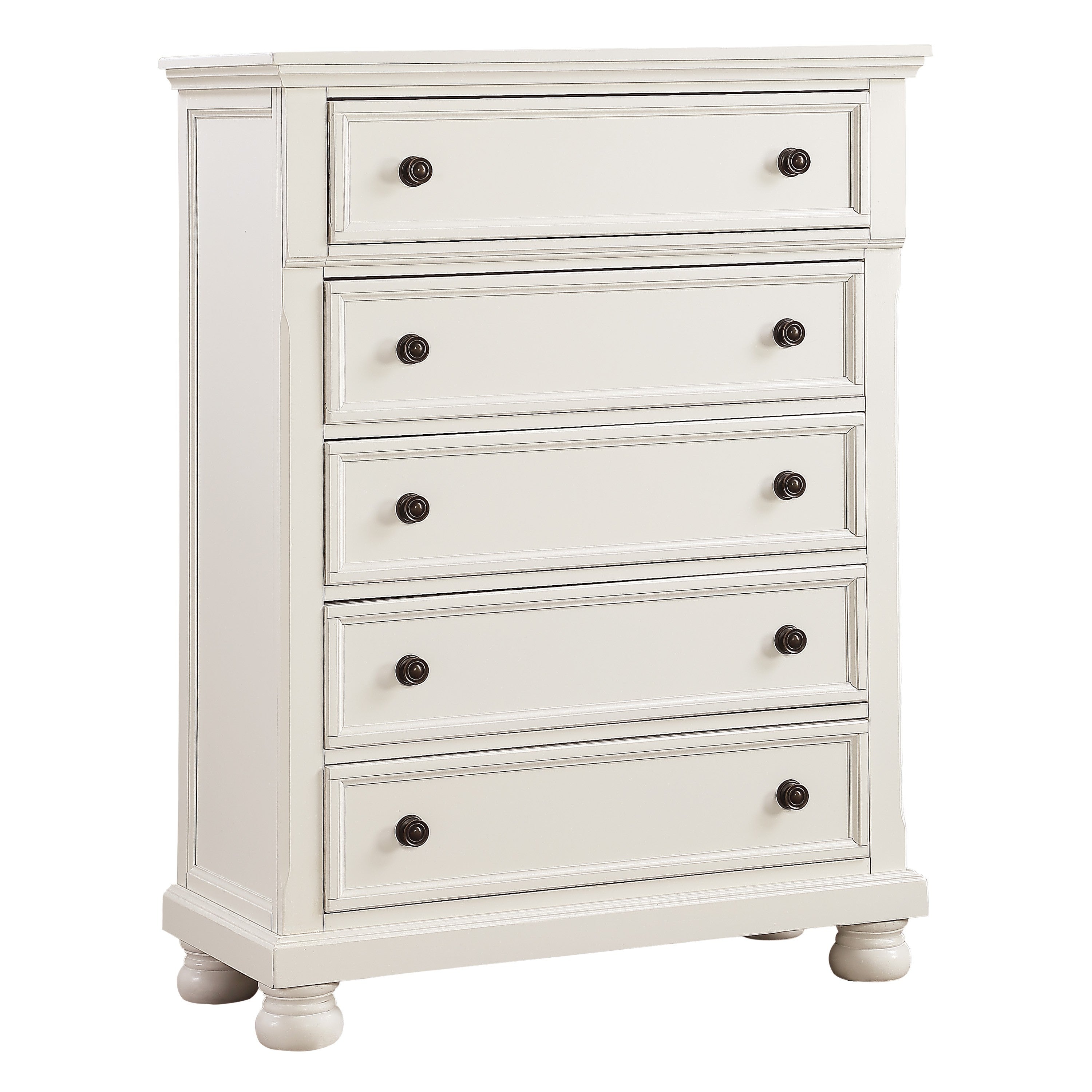 Laurelin White Sleigh Storage Platform Bedroom Set from Homelegance - Luna Furniture